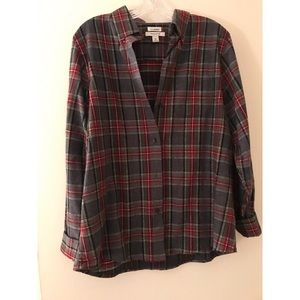 Relaxed fix LL Bean flannel